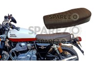 Royal Enfield GT Continental and Interceptor 650cc Dual Genuine Leather Seat Dark Brown - SPAREZO